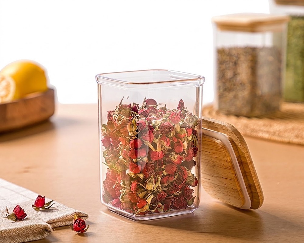 جا ادویه سارینا درچوبی 4 گوش لیمون سایز 2