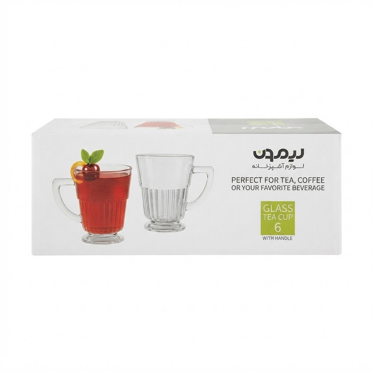 لیوان شیاردار پایه دار لیمون 290 سی سی
